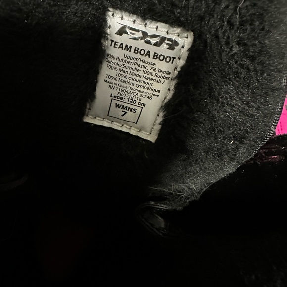 FXR Team Ladies Snowmobile Boot Size 7 - Picture 5 of 5